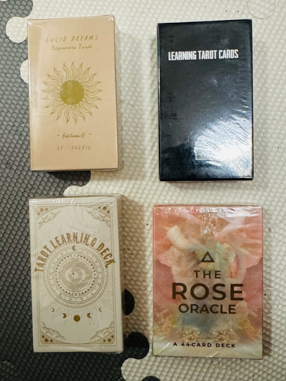 NIB tarot decks lot of 4 beginner tarot oracle cards rider wraith